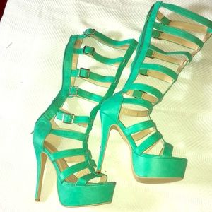 Yoki Knee High Stiletto Heels